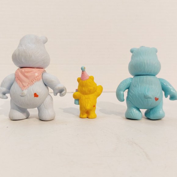 Vtg 1984 Care Bear PVC Figures ~ Grams Bear, Birthday Bear, Bedtime Bear - Picture 5 of 5